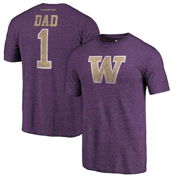 Washington Huskies Fanatics Branded Purple Greatest Dad Tri Blend T-Shirt,We sell and wholesale Washington Huskies Fanatics Branded Purple Greatest Dad Tri Blend T-Shirt on line form chian!